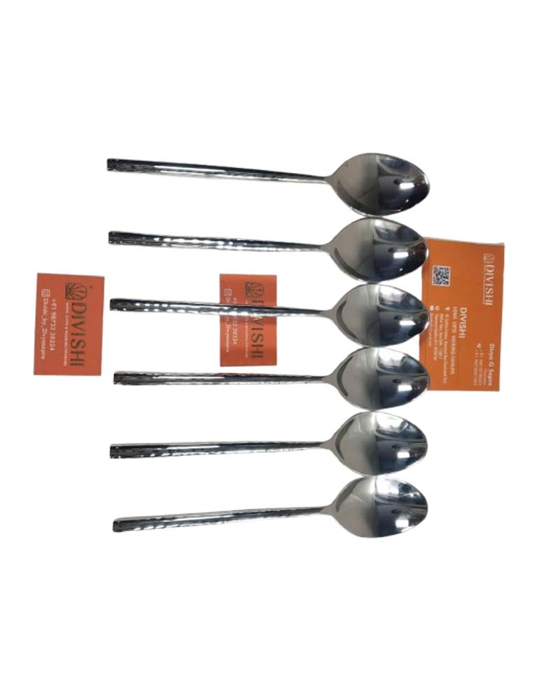 Silver beaten table spoons